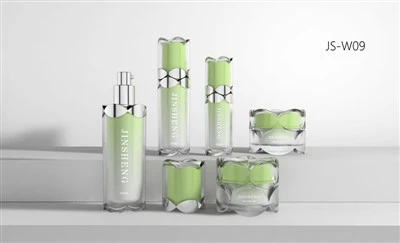Pot cosmétique en verre rond